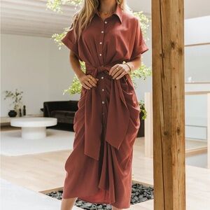 Bohme burnt orange dress